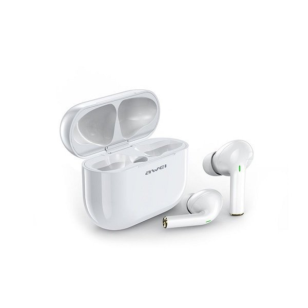 AWEI słuchawki Bluetooth 5.0 T29 TWS+ stacja dokująca biały/white