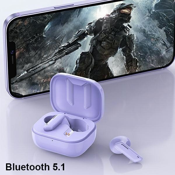 AWEI słuchawki Bluetooth 5.1 T36 TWS+ stacja dokująca fioletowy/purple
