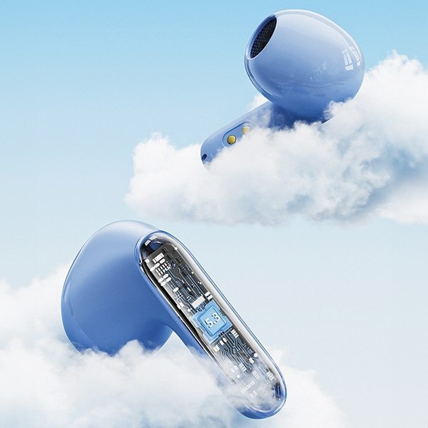 AWEI słuchawki Bluetooth 5.3 T85 ENCTWS + stacja dokująca niebieski/blue