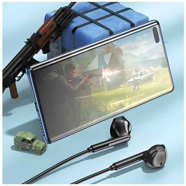 AWEI słuchawki stereo PC-7T USB-C 1.2mczarny/black