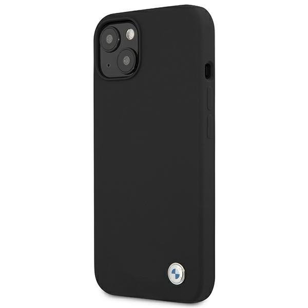 Etui BMW BMHCP13MSILBK iPhone 13 / 14 / 15 6.1&quot; czarny/black hardcase Silicone Signature