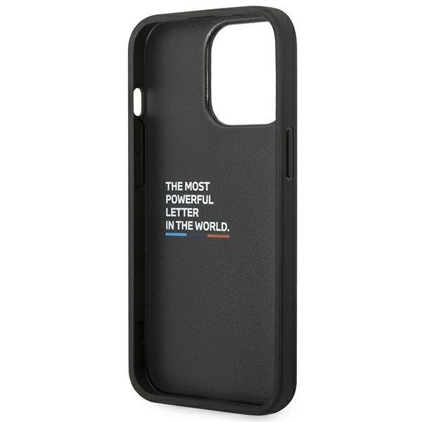 Etui BMW BMHCP14L22NBCK iPhone 14 Pro6,1&quot; czarny/black Leather Carbon