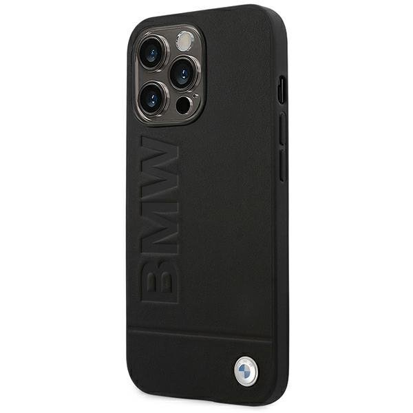 Etui BMW BMHCP14LSLLBK iPhone 14 Pro6,1&quot; czarny/black Leather Stamp