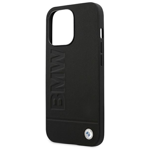 Etui BMW BMHCP14XSLLBK iPhone 14 ProMax 6,7&quot; czarny/black Leather Stamp