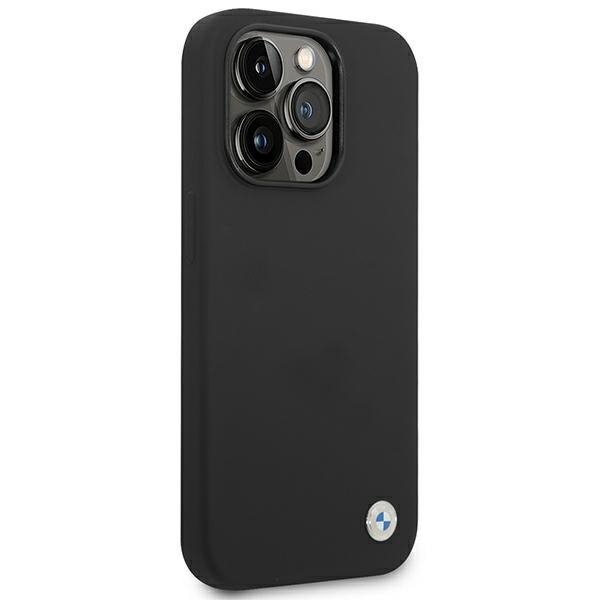 Etui BMW BMHCP14LSILBK iPhone 14 Pro 6,1&quot; czarny/black Silicone Metal Logo