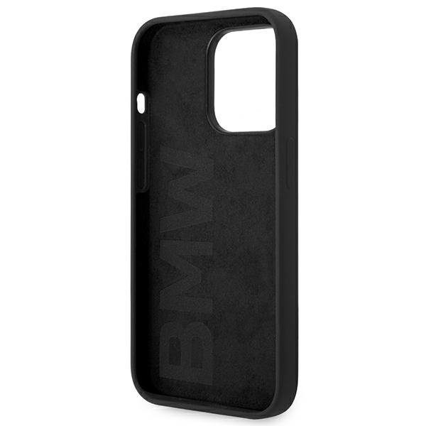 Etui BMW BMHCP14XSILBK iPhone 14 Pro Max 6,7&quot; czarny/black Silicone Metal Logo