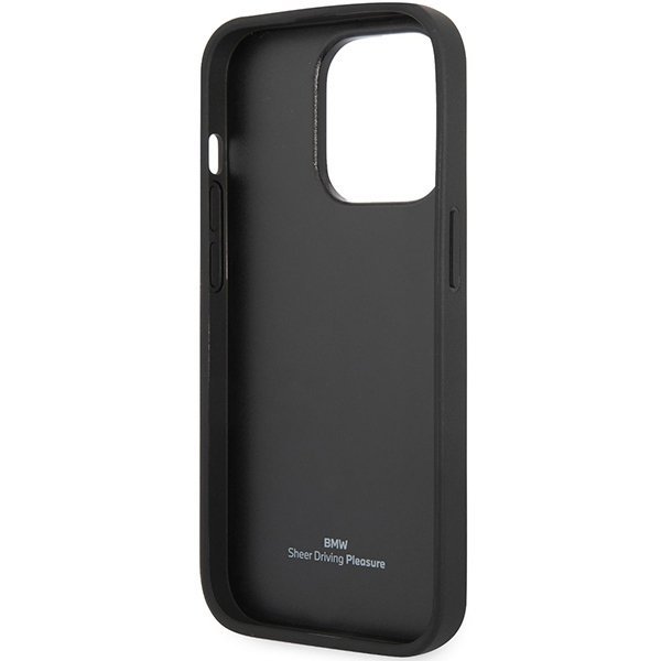 Etui BMW BMHCP14L22RQDK iPhone 14 Pro 6,1&quot; czarny/black Leather Quilted