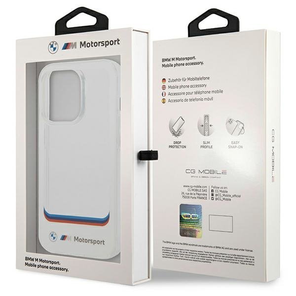 Etui BMW BMHCP14X22HMCH iPhone 14 Pro Max 6,7&quot; biały/white Transparent Center