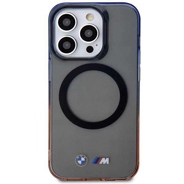 Etui BMW BMHMP14XHTGE iPhone 14 Pro Max 6.7&quot; szary/grey hardcase Gradient Bumper MagSafe