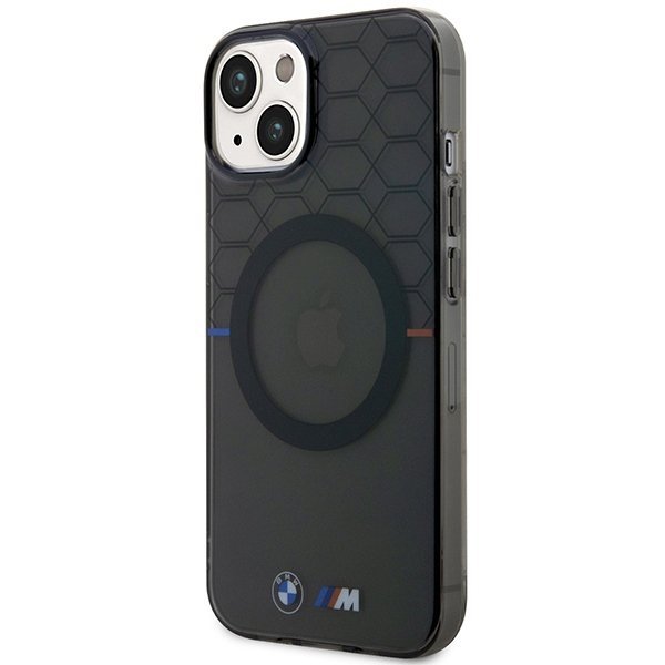 Etui BMW BMHMP14MHGPK iPhone 14 Plus/ 15 Plus 6.7&quot; szary/grey Pattern MagSafe