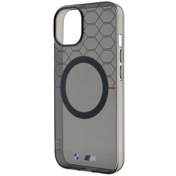 Etui BMW BMHMP14MHGPK iPhone 14 Plus/ 15 Plus 6.7&quot; szary/grey Pattern MagSafe
