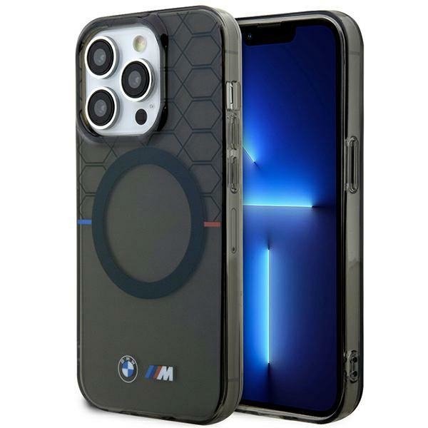 Etui BMW BMHMP14XHGPK iPhone 14 Pro Max 6.7&quot; szary/grey hardcase Pattern MagSafe
