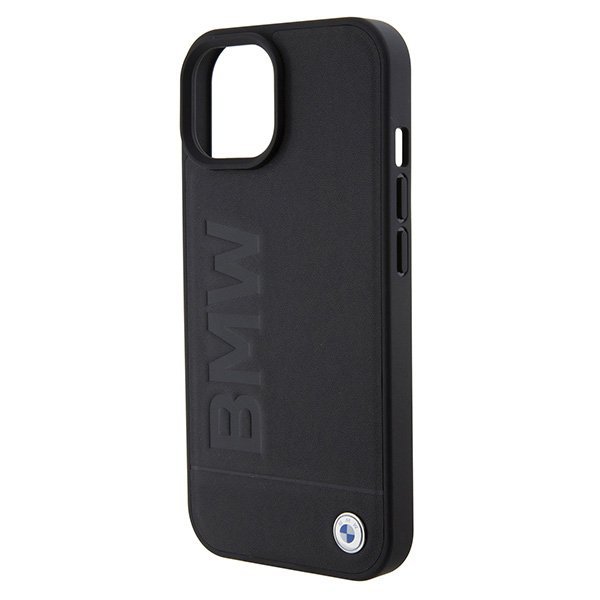 BMW BMHMP15SSLLBK iPhone 15 / 14 / 13 6.1&quot; czarny/black Magsafe hardcase Signature Logo Imprint
