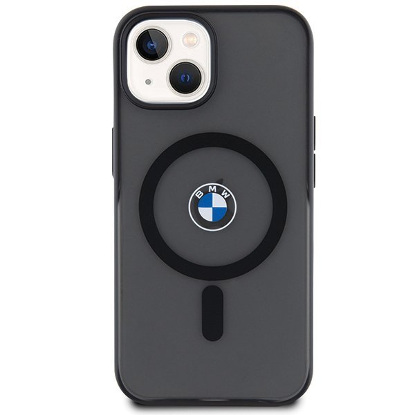 BMW BMHMP15SDSLK iPhone 15 / 14 / 13 6.1&quot; czarny/black hardcase IML Signature MagSafe