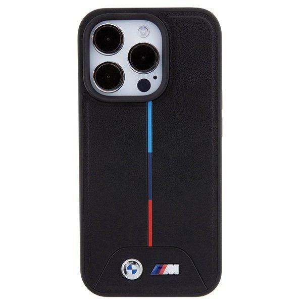 BMW BMHMP15L22PVTK iPhone 15 Pro 6.1&quot; czarny/black hardcase Quilted Tricolor MagSafe