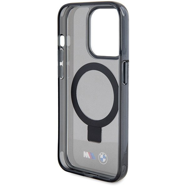 BMW BMHMP15XURSK iPhone 15 Pro Max 6.7&quot; czarny/black hardcase Ring Stand M Collection MagSafe