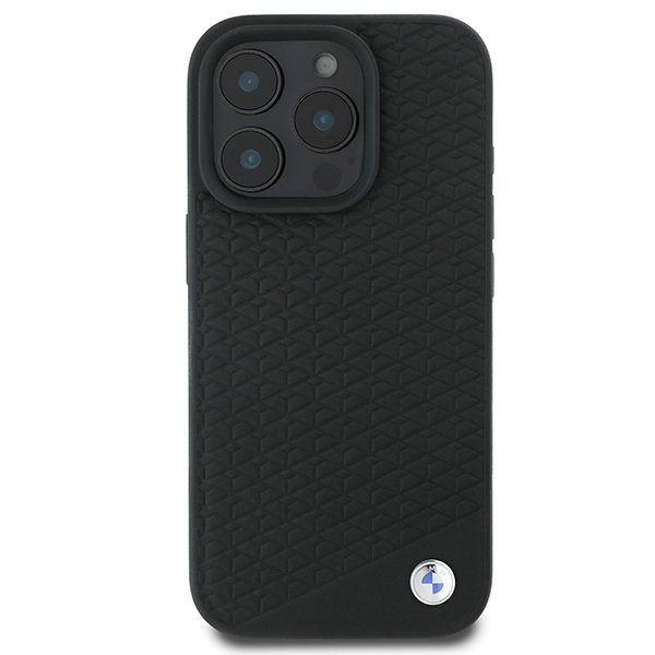 BMW BMHMP16X23RDDK iPhone 16 Pro Max 6.9&quot; czarny/black hardcase Sign Leather Diamond Metal Logo MagSafe