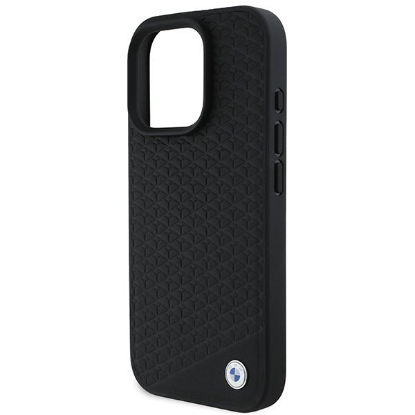 BMW BMHMP16X23RDDK iPhone 16 Pro Max 6.9&quot; czarny/black hardcase Sign Leather Diamond Metal Logo MagSafe
