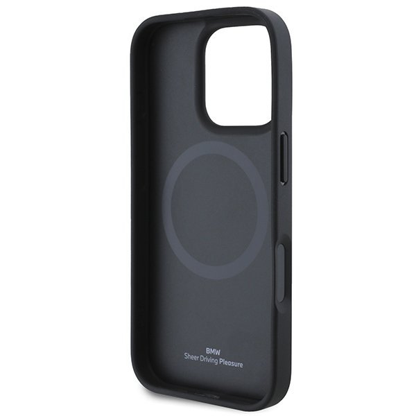 BMW BMHMP16L23PUSPR iPhone 16 Pro 6.3&quot; czerwony/red hardcase M Perforated And Stitched Line MagSafe