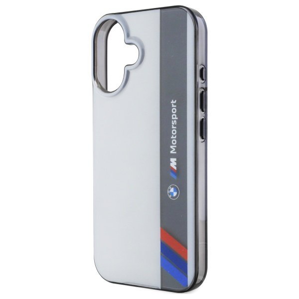 BMW BMHCP16M23HTFEG iPhone 16 Plus 6.7&quot;  szary/grey hardcase Motorsport IML Vertical Stripe