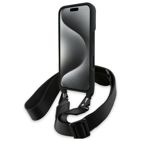 BMW BMHCP16M23PSCCK iPhone 16 Plus 6.7&quot;  czarny/black hardcase M Edition Carbon Stripe & Strap
