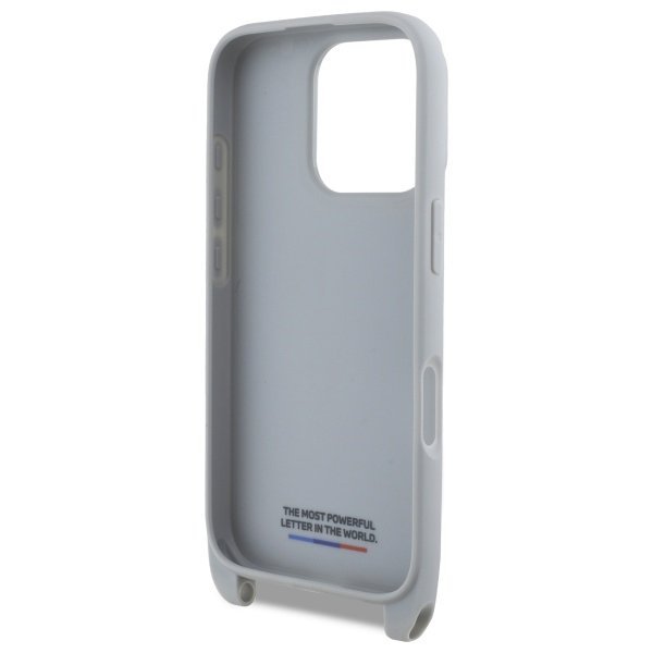 BMW BMHCP16L23PSCCG iPhone 16 Pro 6.3&quot;   szary/grey hardcase M Edition Carbon Stripe & Strap