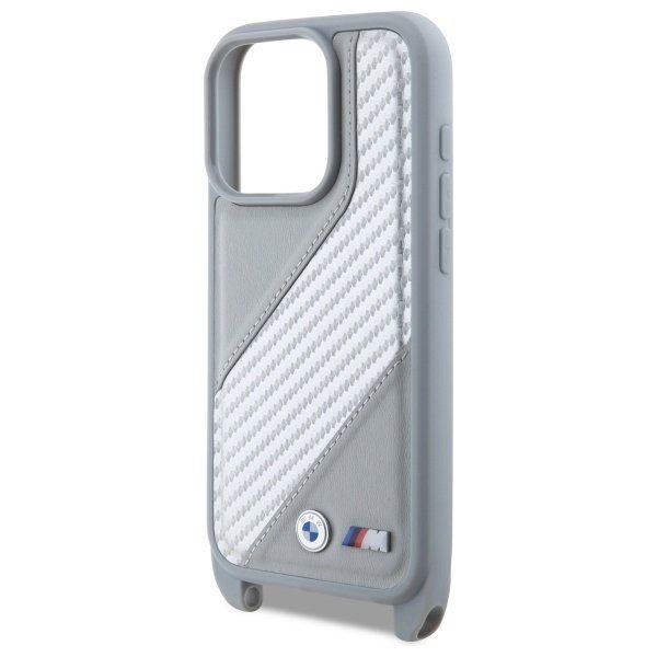 BMW BMHCP16X23PSCCG iPhone 16 Pro Max 6.9&quot; szary/grey hardcase M Edition Carbon Stripe & Strap