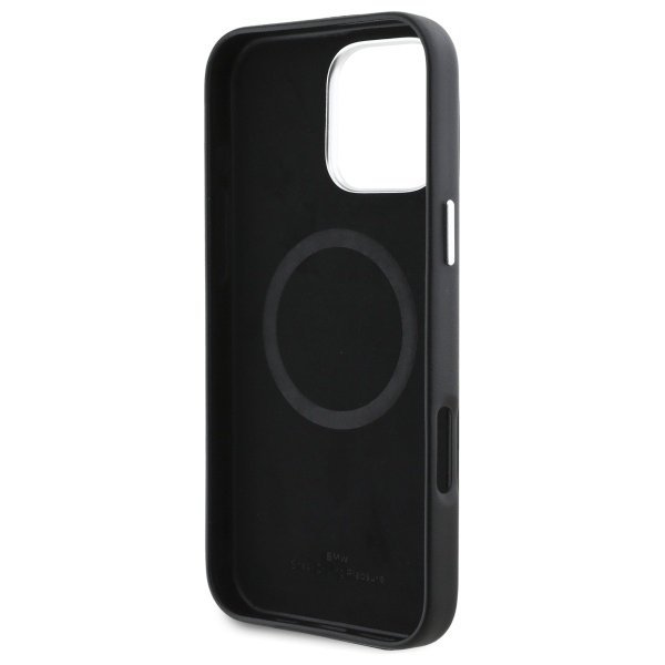 BMW BMHMP16L23PUFWK iPhone 16 Pro 6.3&quot;   czarny/black hardcase Sign Full Wrapped Metal MagSafe