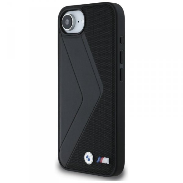 Etui BMW Oversized Stripes MagSafe do    iPhone 16e czarny