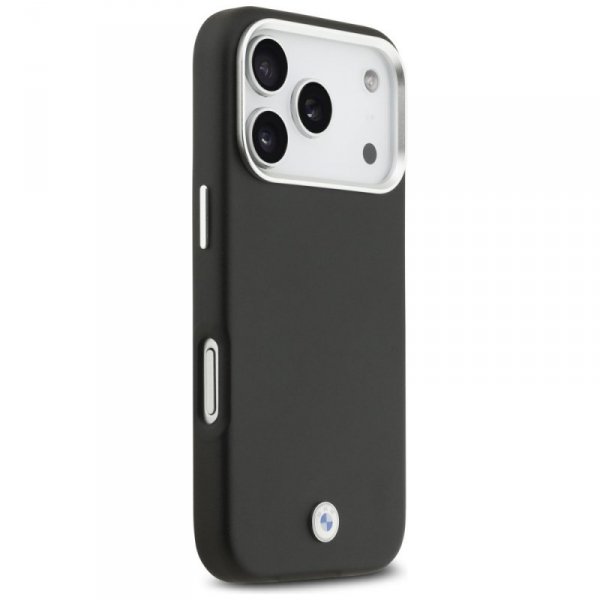 Etui BMW Sign Full Wrapped Metal MagSafe do iPhone 17 Pro czarny