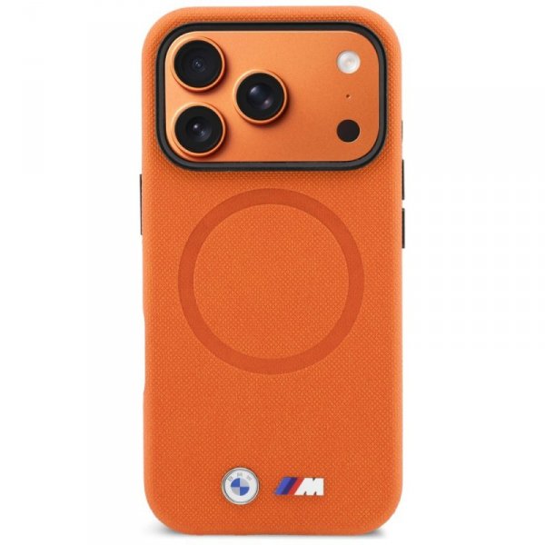 Etui BMW M FW Logo Metal MagSafe do      iPhone 17 Pro pomarańczowy