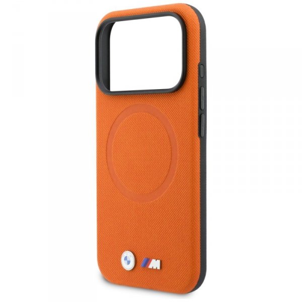 Etui BMW M FW Logo Metal MagSafe do      iPhone 17 Pro Max pomarańczowy