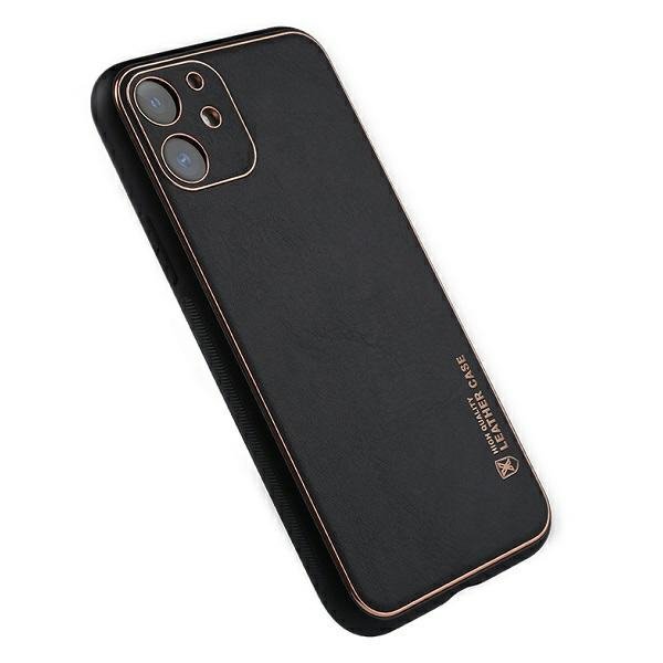 Beline Etui Leather Case iPhone 12 Pro czarny/black