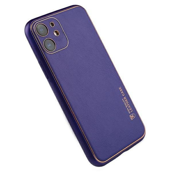 Beline Etui Leather Case iPhone 12 Pro purpurowy/purple