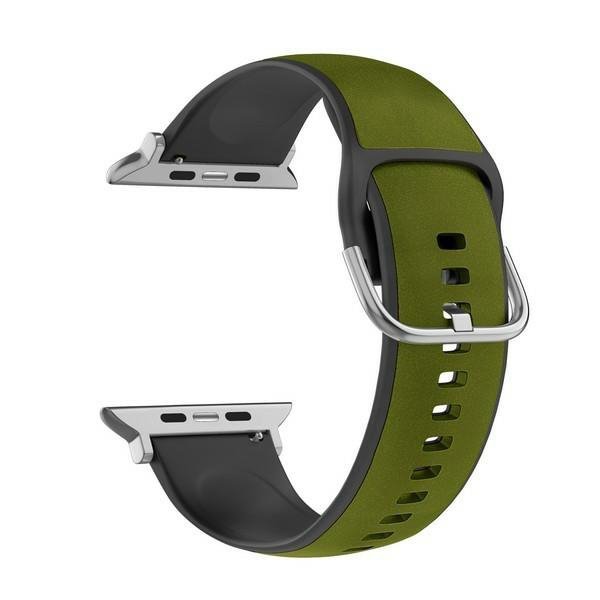 Beline pasek Apple Watch Silico Leather42/44/45/49mm zielono-czarny /green-black box