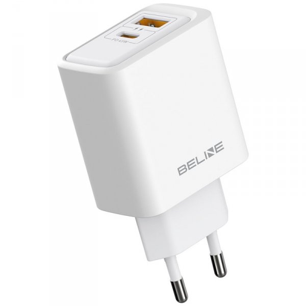 Ładowarka sieciowa Beline 45W GaN        USB-A/USB-C BLN2CW45 biały