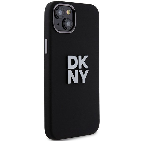 DKNY DKHCP15SSMCBSK iPhone 15 / 14 / 13 6.1&quot; czarny/black hardcase Liquid Silicone Metal Logo