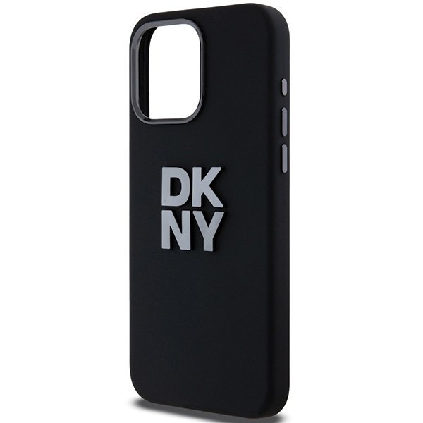 DKNY DKHCP15XSMCBSK iPhone 15 Pro Max 6.7&quot; czarny/black hardcase Liquid Silicone Metal Logo