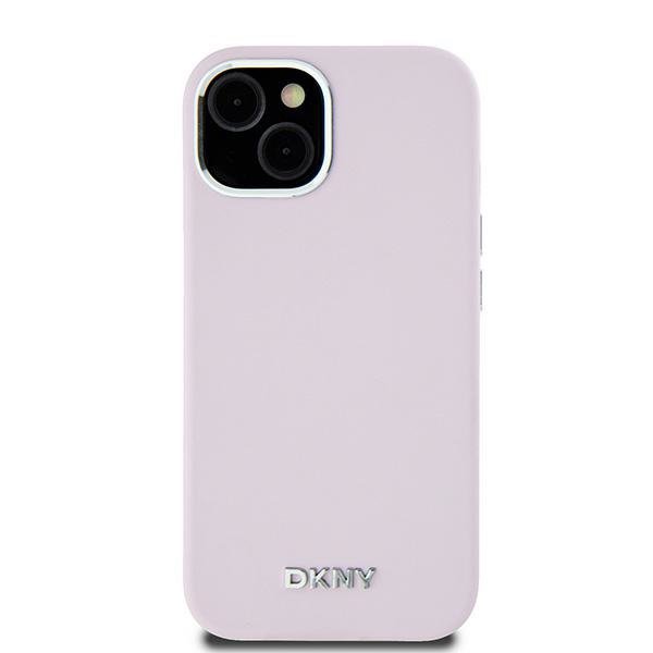 DKNY DKHMP15MSMCHLP iPhone 15 Plus / 14Plus 6.7&quot; różowy/pink hardcase Liquid Silicone Small Metal Logo MagSafe