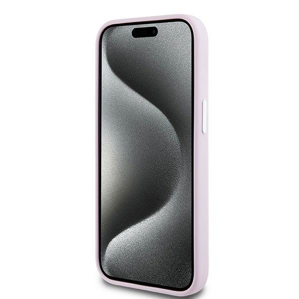DKNY DKHMP15MSMCHLP iPhone 15 Plus / 14Plus 6.7&quot; różowy/pink hardcase Liquid Silicone Small Metal Logo MagSafe