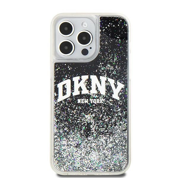 DKNY DKHCP15XLBNAEK iPhone 15 Pro Max6.7&quot; czarny/black hardcase Liquid Glitter Big Logo