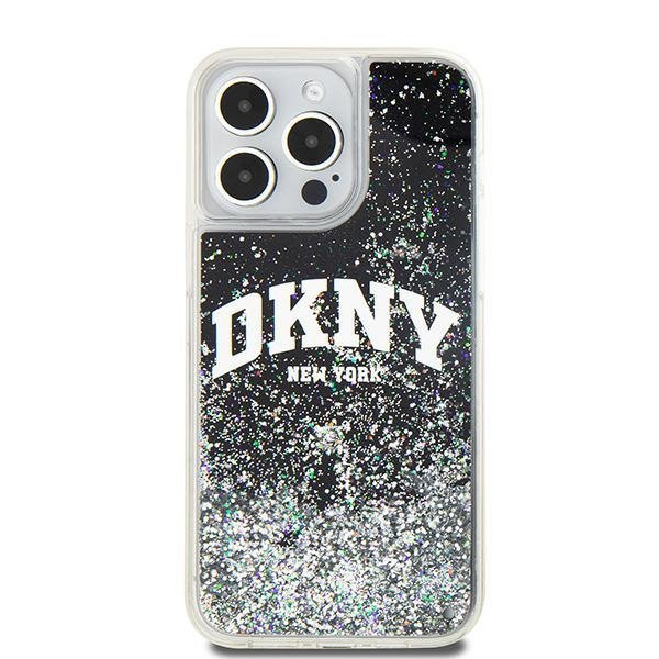 DKNY DKHCP15XLBNAEK iPhone 15 Pro Max 6.7&quot; czarny/black hardcase Liquid Glitter Big Logo