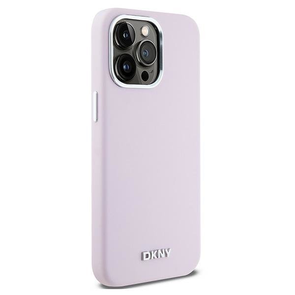 DKNY DKHMP15XSMCHLP iPhone 15 Pro Max6.7&quot; różowy/pink hardcase Liquid Silicone Small Metal Logo MagSafe
