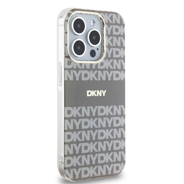DKNY DKHMP15XHRHSEE iPhone 15 Pro Max6.7&quot; beżowy/beige hardcase IML Mono & Stripe MagSafe