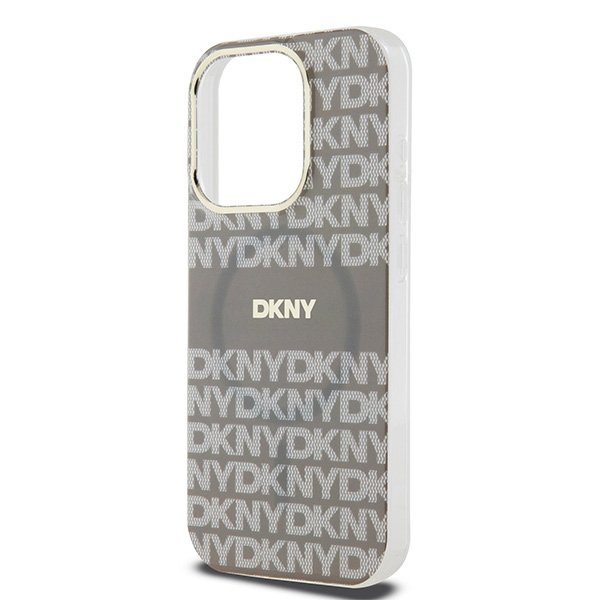 DKNY DKHMP15XHRHSEE iPhone 15 Pro Max6.7&quot; beżowy/beige hardcase IML Mono & Stripe MagSafe