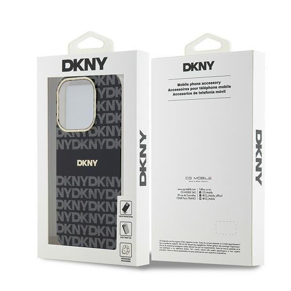 DKNY DKHMP15LHRHSEK iPhone 15 Pro6.1&quot; czarny/black hardcase IML Mono & Stripe MagSafe