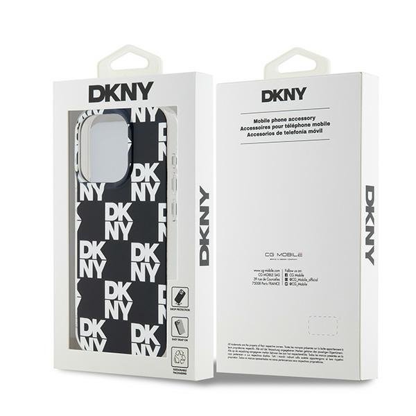 DKNY DKHCP15XHDLCEK iPhone 15 Pro Max6.7&quot; czarny/black hardcase IML Checkered Mono Pattern