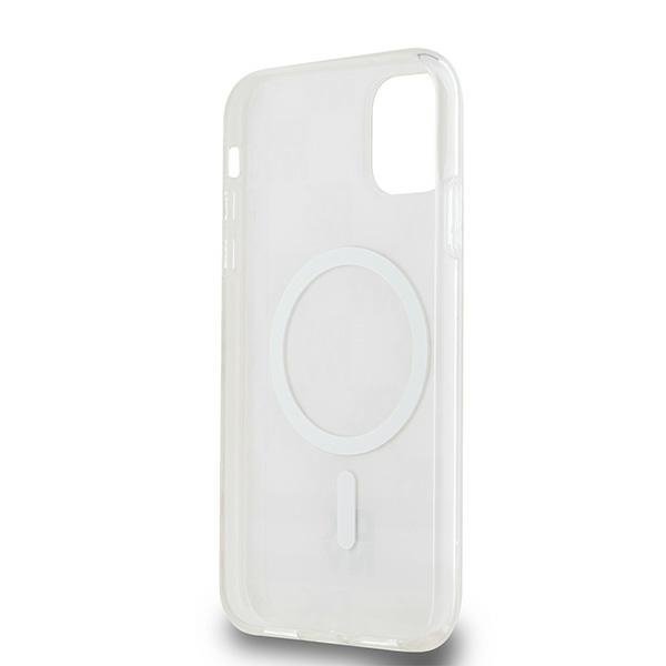 DKNY DKHMN61HCPTSP iPhone 11 / Xr6.1&quot; różowy/pink hardcase IML Checkered Mono Pattern & Printed Stripes MagSafe