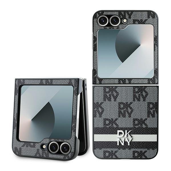 DKNY DKHCZF6PCPTSSK Z Flip6 F741czarny/black Chequered Pattern Printed Stripes