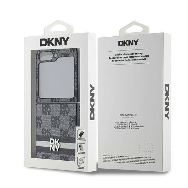 DKNY DKHCZF6PCPTSSK Z Flip6 F741czarny/black Chequered Pattern Printed Stripes